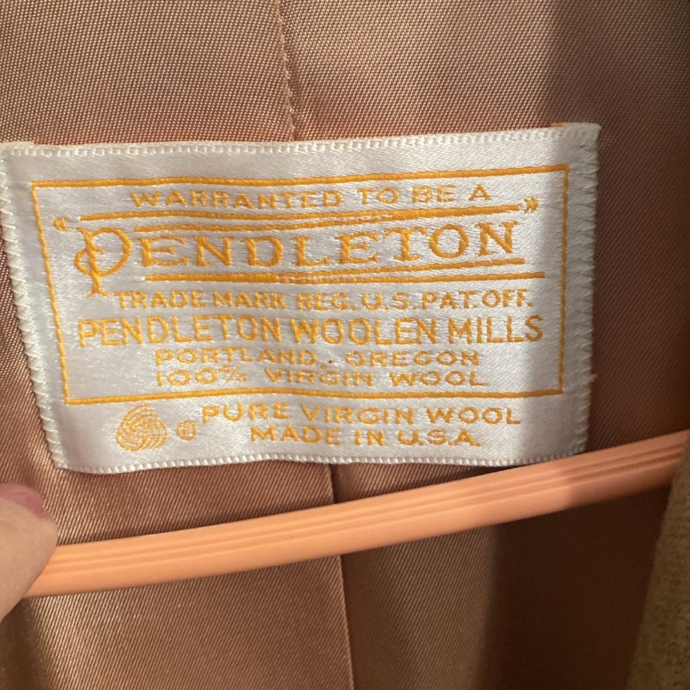 Pendleton pure Virgin wool trenchcoat - Picture 3 of 7